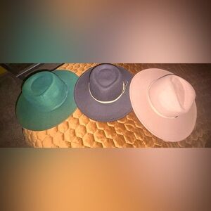 Three Fedora Hats